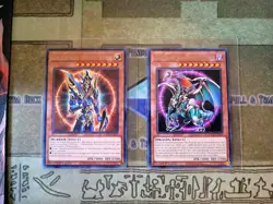 YUGIOH TCG CHAOS EMPEROR DRAGON + BLACK LUSTER SOLDIER TOCH RARE 1ST EDITION - Image 1