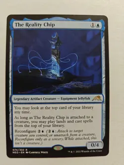 MTG The Reality Chip (74) | NM | Kamigawa: Neon Dynasty {NEO} - Image 1