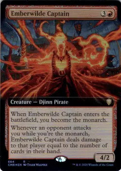 MTG Emberwilde Captain (Extended Art) (664) | NM Foil | Commander Legends {CMR} - Image 2