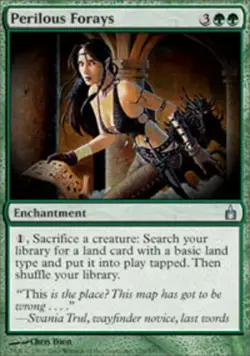 Heavy Play, English MTG Regular Perilous Forays Ravnica: City of Guilds Magic th - Image 1