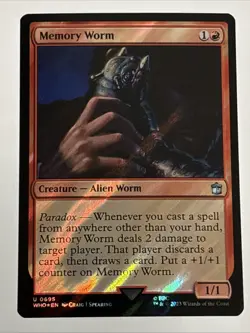 MTG Universes Beyond: Doctor Who Memory Worm Surge Foil 0695 NM - Image 1