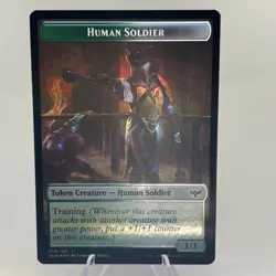 Blood Token Human Soldier Token - Double-Sided - Foil - Crimson Vow - Image 2