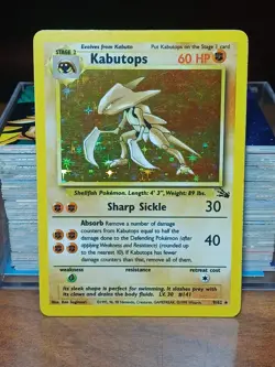 MOD PLAYED Pokemon TCG Kabutops Holo Rare Card 9/62 Fossil - Image 1