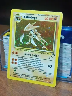 MOD PLAYED Pokemon TCG Kabutops Holo Rare Card 9/62 Fossil - Image 2