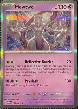 Mewtwo 150/165 Sv: Scarlet & Violet 151 Holo - Pokemon Card - Image 1