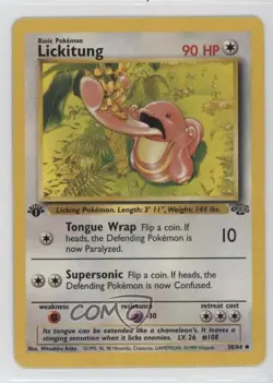 Lickitung 1st Ed. Pokemon Jungle #38 1999 - Image 1