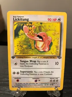 Pokemon TCG Lickitung Jungle 38/64 Regular 1st Edition Uncommon LP - Image 1