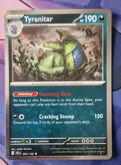 Tyranitar 095/159 Journey Together Cosmos Holo Promo NM-Mint Pokemon TCG - Image 1