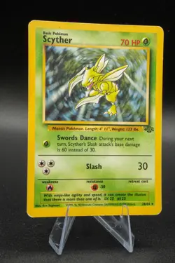 Pokemon Scyther 26/64 Non Holo Jungle Unlimited LP Light Play See Photo ++ TCG - Image 1
