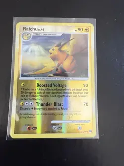 Pokemon TCG Raichu Arceus Card 27/99 Reverse Holo Rare NM - Image 1