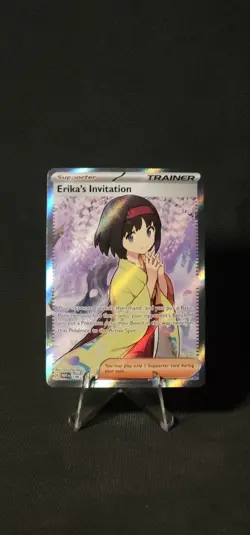 Pokemon Erika's Invitation 196/165 Scarlet and Violet 151 NM - Image 1