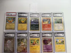 10 PSA CGC Graded Pokemon Lot Mew Umbreon Charizard McDonald’s Pikachu ETB Promo - Image 1