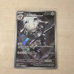 Steelix 150/132 Mega Evolution Holo Illustration Rare Near Mint English Pokemon - Image 1