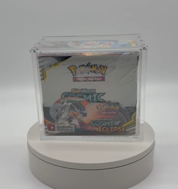 Pokemon TCG Sun & Moon Cosmic Eclipse Booster Box SEALED With Acrylic Case - Image 2