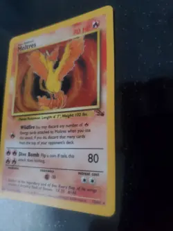 Moltres Fossil Set Holo Pokemon Card Base WOTC - Image 4