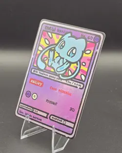 Shiny Mew - HOLO - Lompatan Pertama - Selada Gambar Pokemon Fan Art Card - Image 3