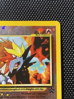 Entei Reverse Holo #34 Swirl WOTC Black Star Promo 2001 Pokemon - Image 3