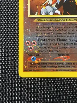 Entei Reverse Holo #34 Swirl WOTC Black Star Promo 2001 Pokemon - Image 5