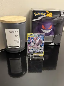 Pokemon TCG Mewtwo & Mew GX SM191 Tag Team Black Star Promo Sun & Moon - Image 1