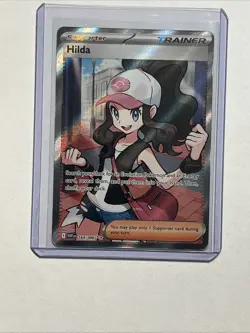 Hilda 164/086 Full Art Ultra Rare White Flare Holo Pokemon TCG Card - Image 1