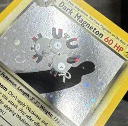 Dark Magneton 11/82 - Pokemon Team Rocket 1st Edition Holo Rare Card - LP - Image 3