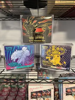 Pokemon ETB Acrylic Display Case - Elite Trainer Box Display Free Cleaning Cloth - Image 1