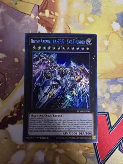 YU-GI-OH! TCG DIVINE ARSENAL AA-ZEUS - SKY THUNDER BLMR-EN084 1ST ED NM SECRET - Image 1
