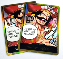 DON!! Card (Gol.D.Roger) Gold Carrying On His Will English Foil Lot of 2! - Image 1