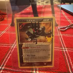 Pokemon Card TCG - Greninja Gold Star SWSH144 Black Star Promo Celebrations NM - Image 1