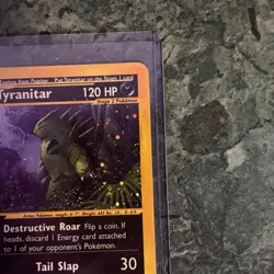 Pokemon TCG Tyranitar Holo Card H28/H32 Aquapolis LP/NM Condition E Series - Image 3