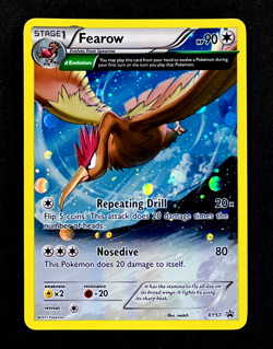 2015 Pokemon FEAROW Black Star Promo HOLO Foil Rare XY Series Card #XY57 SWIRL - Image 1