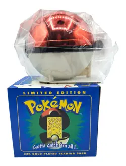Vintage Sealed Pokemon Togepi 23K Gold-Plated Trading Card With Red Pokeball Dis - Image 5