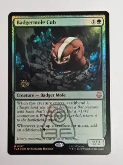 MTG: Badgermole Cub Prerelease Card Foil - Avatar - Image 1