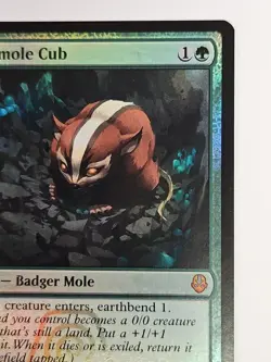 MTG: Badgermole Cub Prerelease Card Foil - Avatar - Image 5