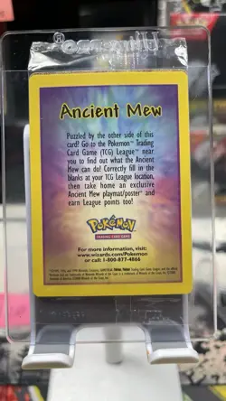 SEALED 2000 Ancient Mew Pokemon Unopened Movie Promo Card - MINT - Image 2