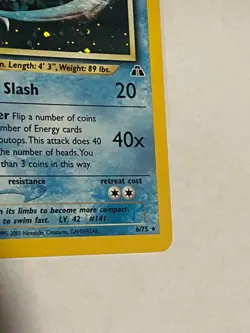 NM Kabutops Holo Unlimited 6/75 Neo Discovery Pokemon Card - Image 5