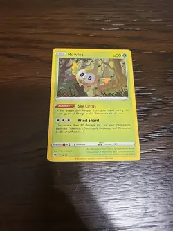 Pokemon Card Rowlet 2/15 McDonalds 2022 Promo Holo Rare MP - Image 1