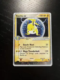 Raichu EX Sandstorm Pokemon TCG 2003 Holo Ultra Rare E-Series Card - Light Play - Image 1