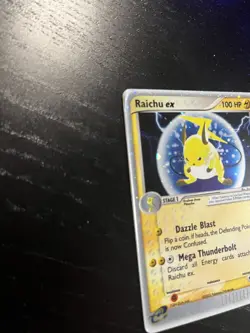 Raichu EX Sandstorm Pokemon TCG 2003 Holo Ultra Rare E-Series Card - Light Play - Image 2