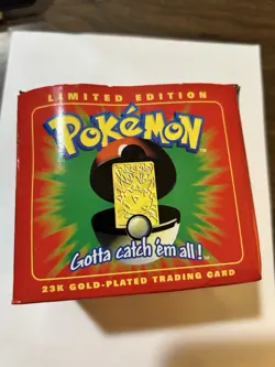 Pokemon Togepi Trading Card Limited Edition 23K Gold-Plated Still Wrapped In Box - Image 1