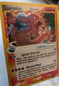 *Custom-made* Good Quality, Gyrados Gold Star"Display Card" - Image 3
