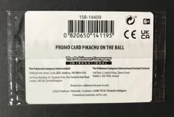 Pikachu on the Ball Futsal 001/005 Pokemon Card UK Exclusive 2020 PROMO NEW - Image 2