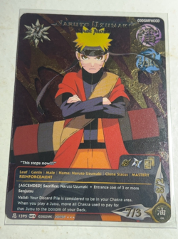 Naruto CCG Card #1395 Set 24: Naruto Uzumaki (Sage Mode) - First Ed Super Rare - Image 1