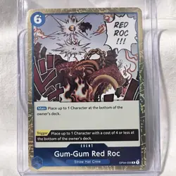 2024 One Piece PRB-01 English Gum-Gum Red Roc Jolly Roger OP04-056 Foil Card - Image 1
