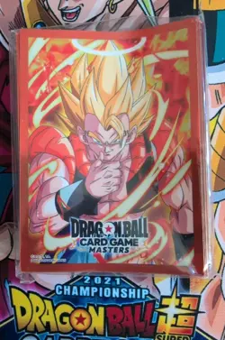 2025 NEW Gogeta Card Sleeves 64ct Dragon Ball Super CCG Anniversary Premium Box - Image 1