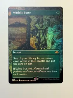 Worldly Tutor (Borderless) Dominaria Remastered Foil - Image 1