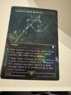 Magic The Gathering: Legolas’s Quick Reflexes Foil. NM. - Image 2