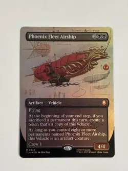 Phoenix Fleet Airship 323 Foil Borderless MTG Avatar The Last Airbender NM - Image 1