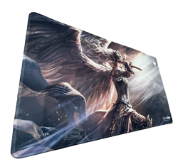 Magali Villeneuve Angel Token Playmat Kickstarter MTG Signed Serialized #212 - Image 2