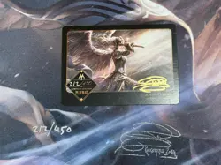 Magali Villeneuve Angel Token Playmat Kickstarter MTG Signed Serialized #212 - Image 3